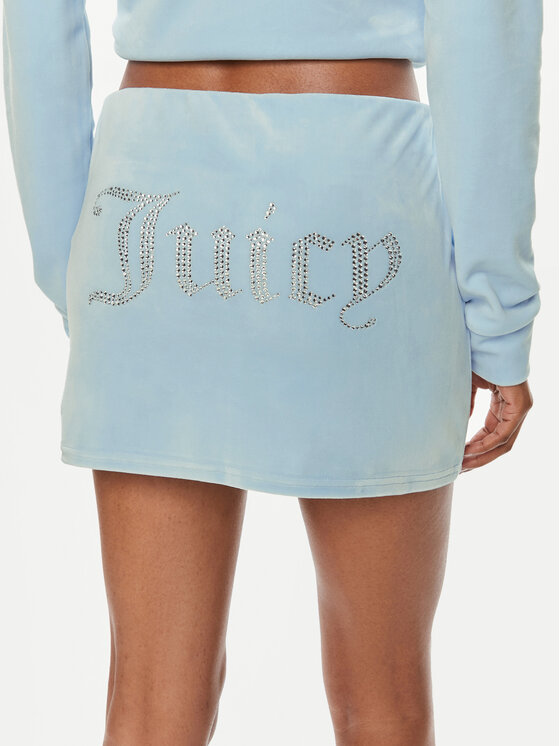Juicy Couture Juicy Couture Spódnica mini Maxy JCWGS24307 Błękitny Slim Fit