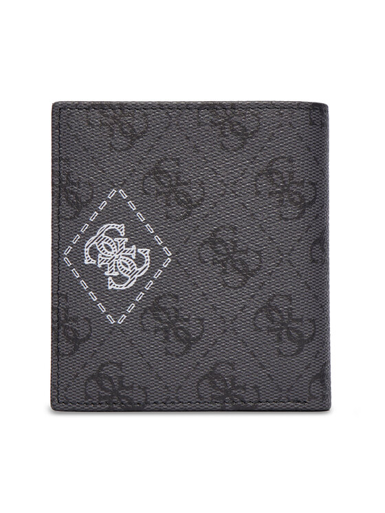 Guess Guess Малък мъжки портфейл SMMACT LEA22 Сив