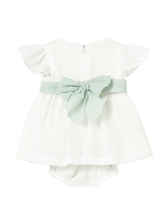 Mayoral Mayoral Sukienka elegancka 1886 Biały Regular Fit
