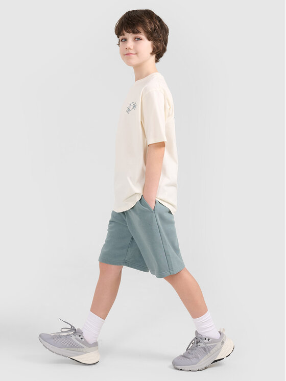 4F 4F Szorty sportowe VIBRANT WARMTH Turkusowy Oversize