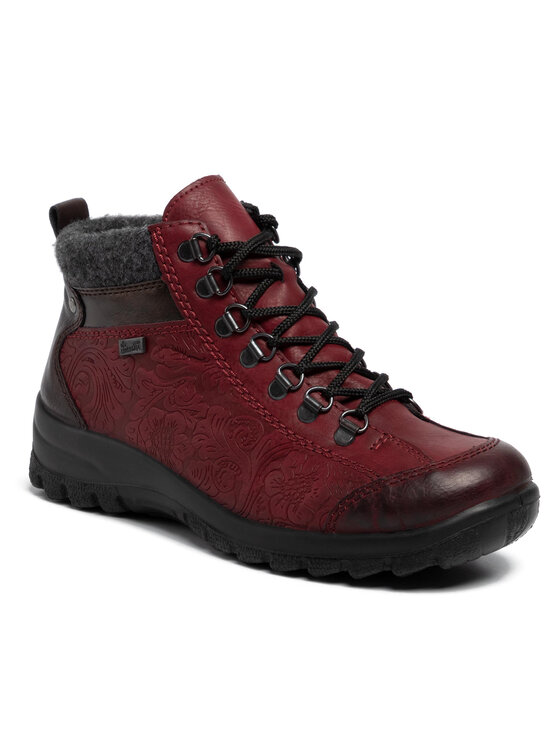 Rieker Rieker Škornji L7144-35 Bordo rdeča