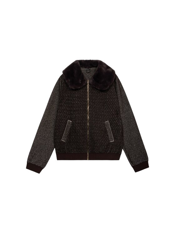 Oltre Oltre Sweter M205J005498N022 Brązowy Baggy Fit
