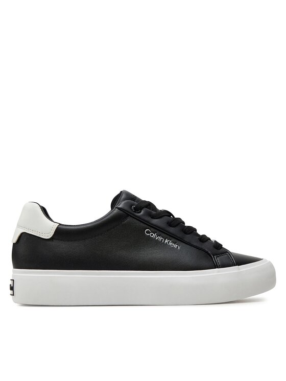 Sneakers Calvin Klein Vulcanized Lace Up Lth HW0HW02037 Negru