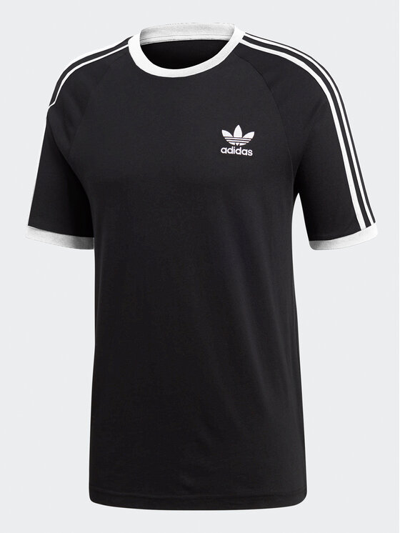 adidas T Shirt 3 Stripes T Shirt CW1202 Schwarz Regular Fit
