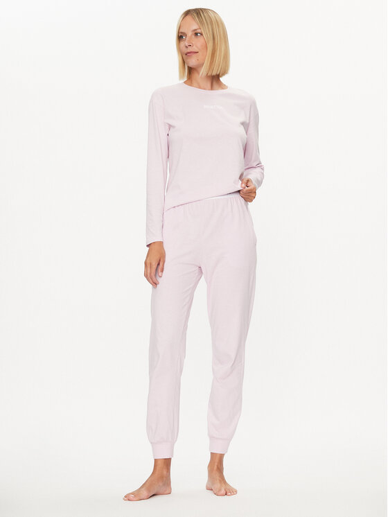 United Colors Of Benetton Тениска на пижама 30963M04S Розов Regular Fit ...