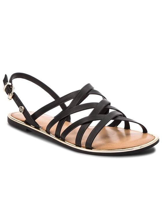 flat strappy sandals tommy hilfiger