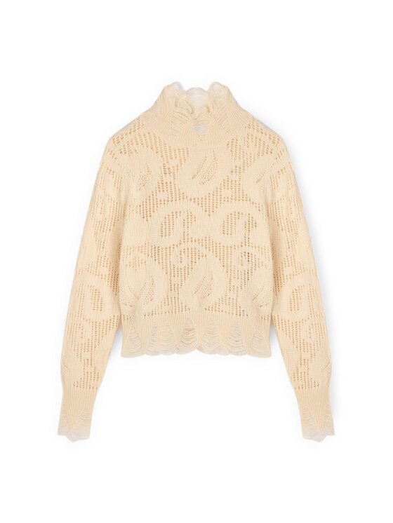 Motivi Motivi Cardigan M532W003634N011 Bianco Regular Fit