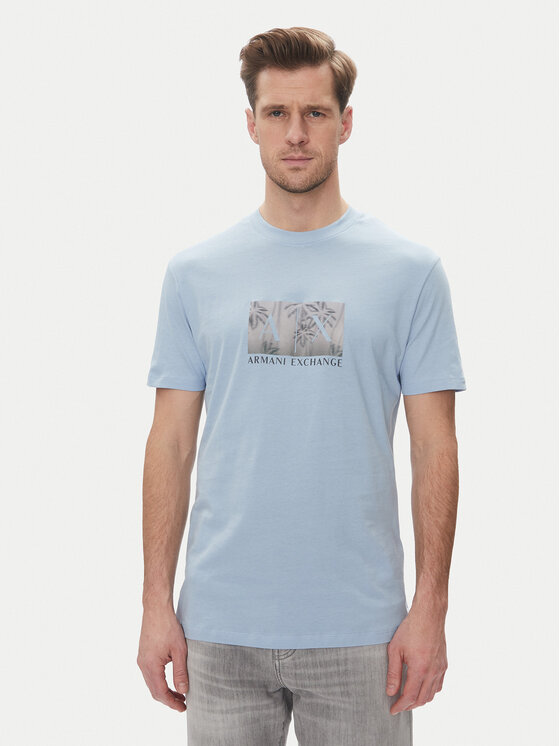 Armani Exchange Armani Exchange T-krekls XM000555 AF10358 U9360 Gaiši zils Regular Fit