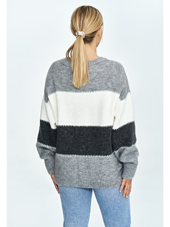 FIGL FIGLFIGL Maglione M906 Grigio Oversize