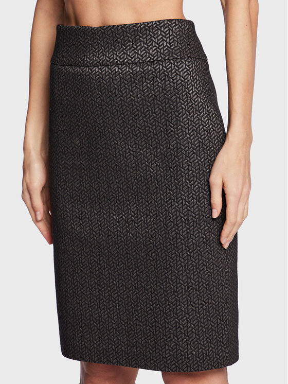 Olsen Olsen Puzdrová sukňa Festive Spirit 16001329 Sivá Slim Fit