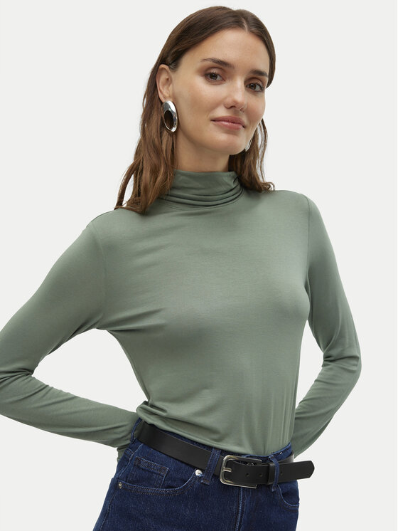 Vero Moda Vero Moda Rollkragenpullover Alberte 10293803 Grün Slim Fit