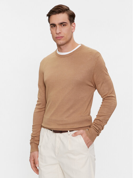 Brave Soul Brave Soul Pulover MK-36ARUNDELB Rjava Regular Fit