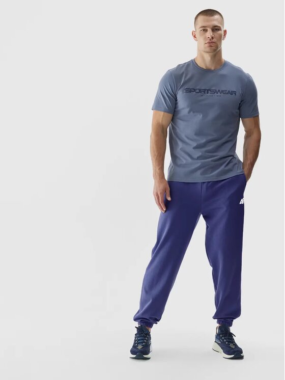 4F 4F Pantaloni da tuta 4FWAW24TTROM1277-31S Blu scuro Regular Fit