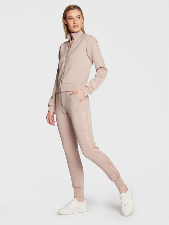 Guess Guess Pantaloni da tuta Allie Scuba V2YB18 K7UW2 Beige Regular Fit