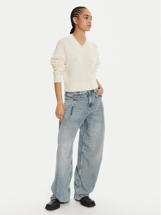 HUGO HUGO Sweter Scutie_B 50543059 Écru Regular Fit