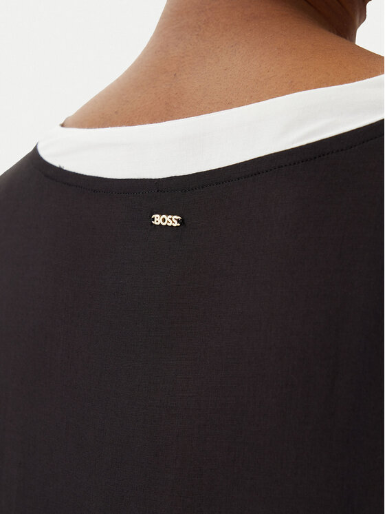 BOSS BOSS Haljina za plažu 50540531 Crna Relaxed Fit