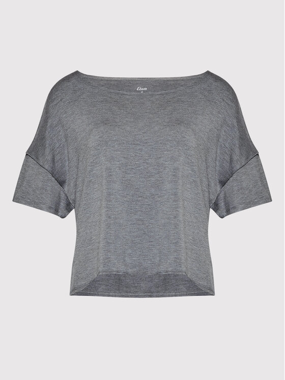 Etam Etam Μπλούζα πιτζάμας Alva 6534313 Γκρι Relaxed Fit