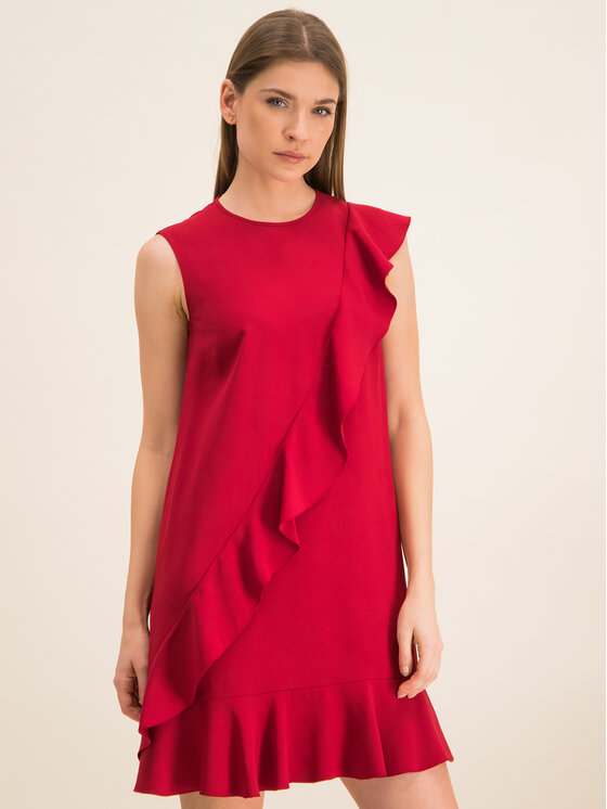 Red Valentino Red Valentino Kokteilinė suknelė TR3VAL10 Bordinė Regular Fit