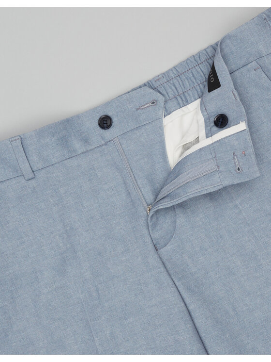 Borgio Borgio Spodnie garniturowe Esine Niebieski Slim Fit