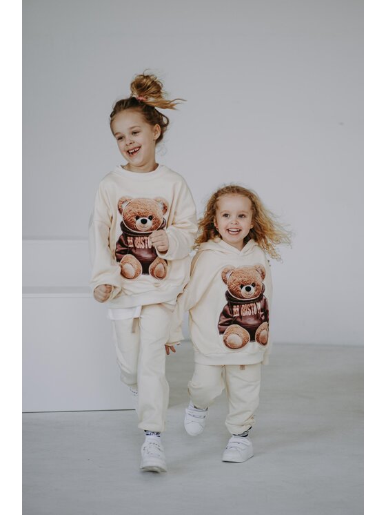 Bejbi Story Bejbi Story Bluza Bluza oversize Biscuit Teddy bez kaptura Écru Oversize