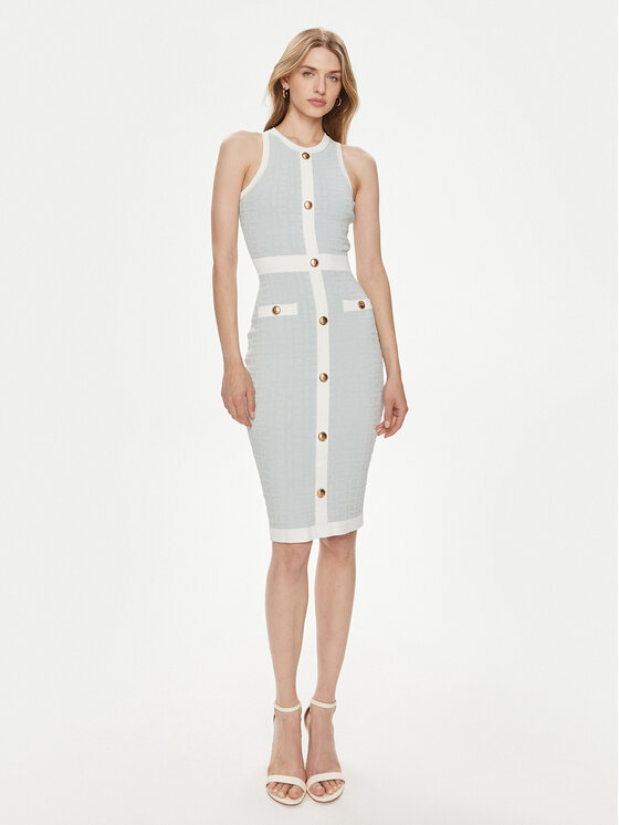 Rochie tricotată Elisabetta Franchi Femei, Mărimea: 46, Albastru, AM-80B-42E2-V400