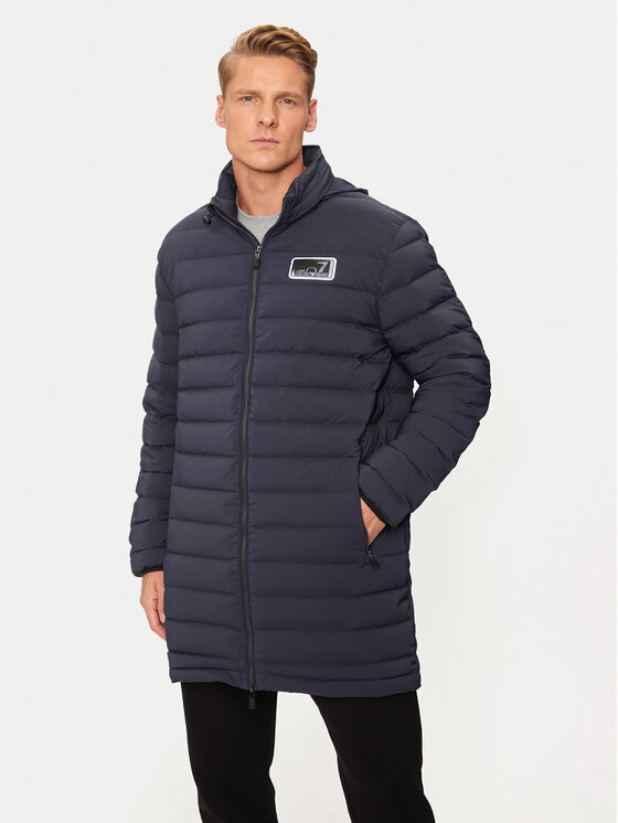 Męska Kurtka puchowa EA7 Emporio Armani, Rozmiar M, Granatowa, 6DPK12 PNHAZ 1562