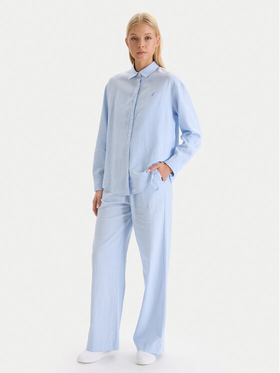 Nautica Nautica Сорочка W126-NALST-1019-23X Блакитний Regular Fit