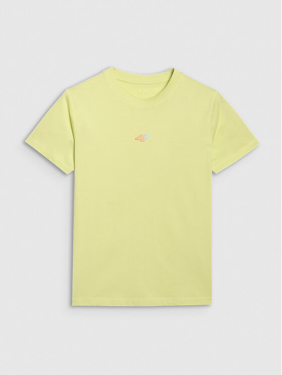 4F 4F T-Shirt FOB SUMMER Żółty jasny Oversize