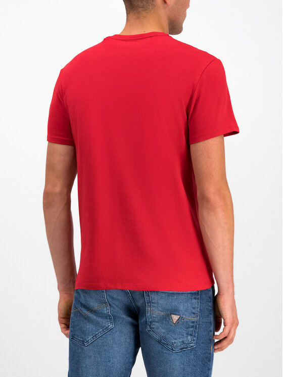 Guess Guess T-Shirt M93I52 J1300 Červená Slim Fit
