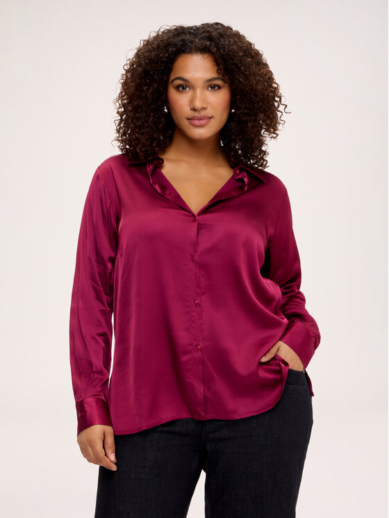 Fiorella Rubino Fiorella Rubino Camicia 500YT001679N036 Bordeaux Regular Fit