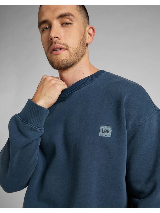 Lee Lee Felpa CORE LOOSE SWS Blu Regular Fit
