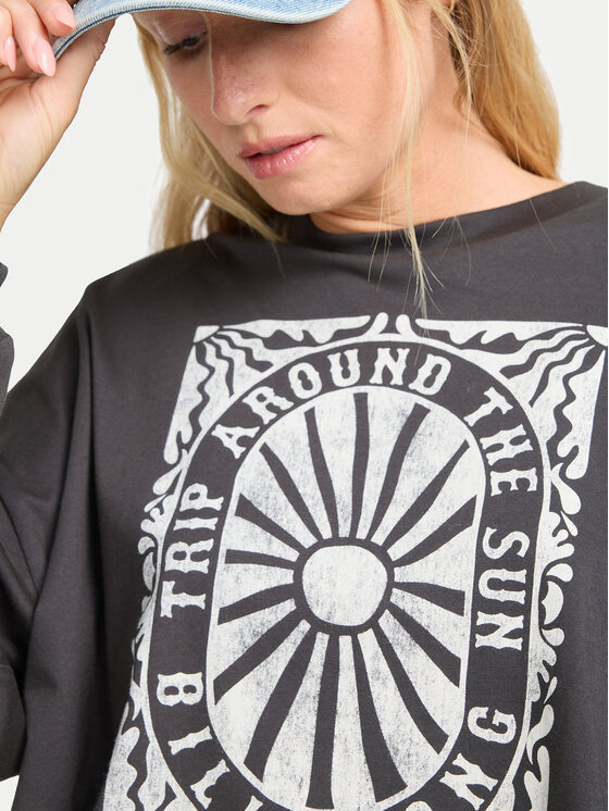 Billabong Billabong Блуза Trip Around EBJZT00491 Сив Cropped Fit