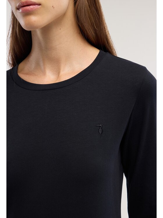 Trussardi Trussardi T-Shirt G0276000326N033 Czarny Slim Fit