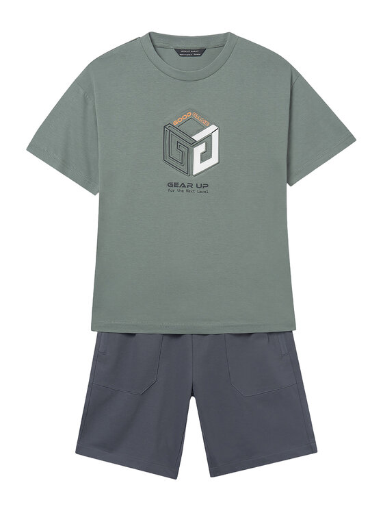Mayoral Mayoral Completo T-shirt e pantaloncini 6690 Multicolore Regular Fit