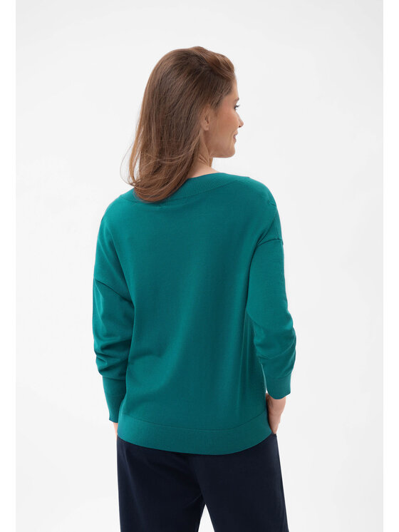Volcano Volcano Sweter S-JOY Niebieski Regular Fit
