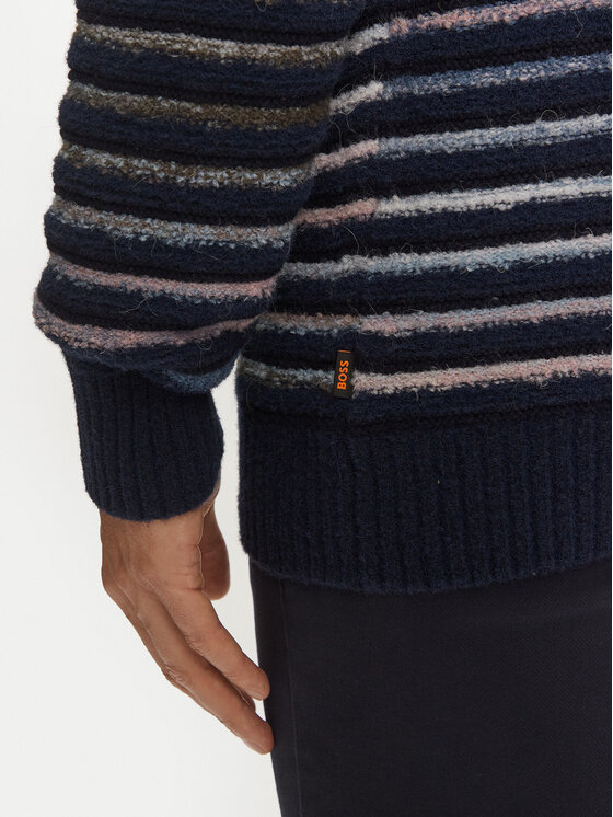 BOSS Boss Džemper 50523580 Tamnoplava Regular Fit