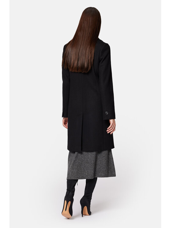 Lancerto Lancerto Płaszcz wełniany Jemma PC073223000020 Czarny Regular Fit