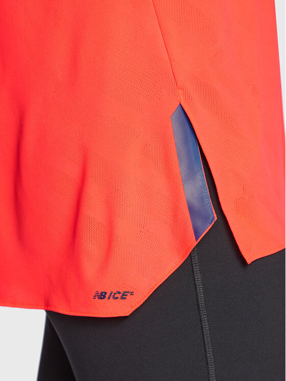 New Balance New Balance Φανελάκι τεχνικό Speed Jacquard MT23281 Πορτοκαλί Athletic Fit