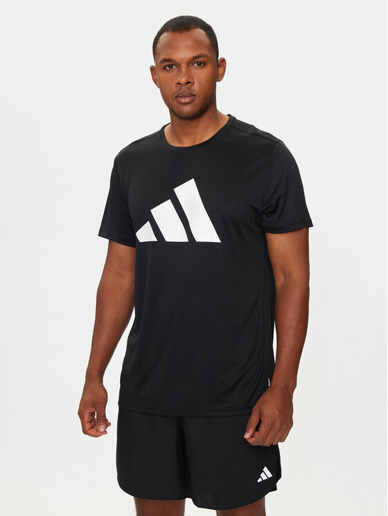 adidas Funkčné tričko Run It IL7235 Čierna Regular Fit