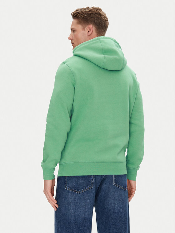 Tommy Hilfiger Tommy Hilfiger Pulóver Logo MW0MW11599 Zöld Regular Fit