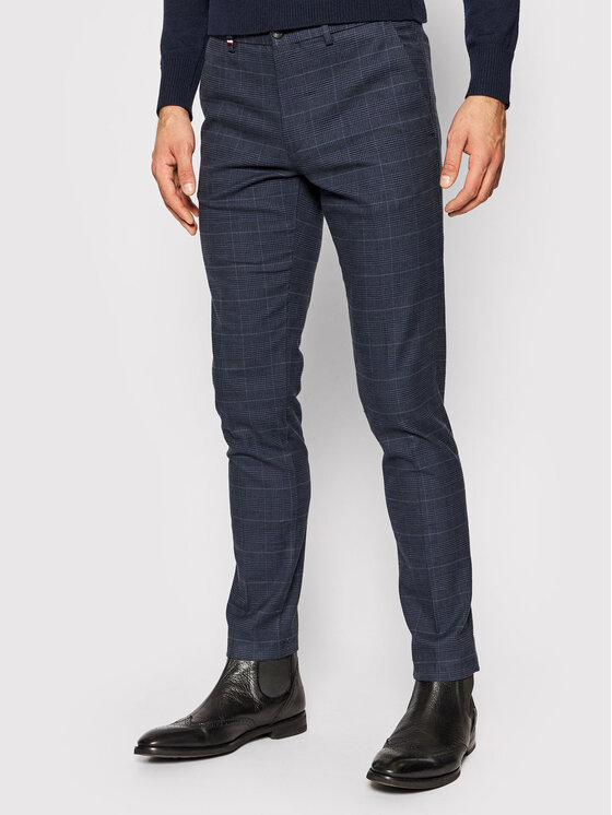 Tommy Hilfiger Παντελόνι chino Bleecker MW0MW19893 Σκούρο μπλε Slim Fit