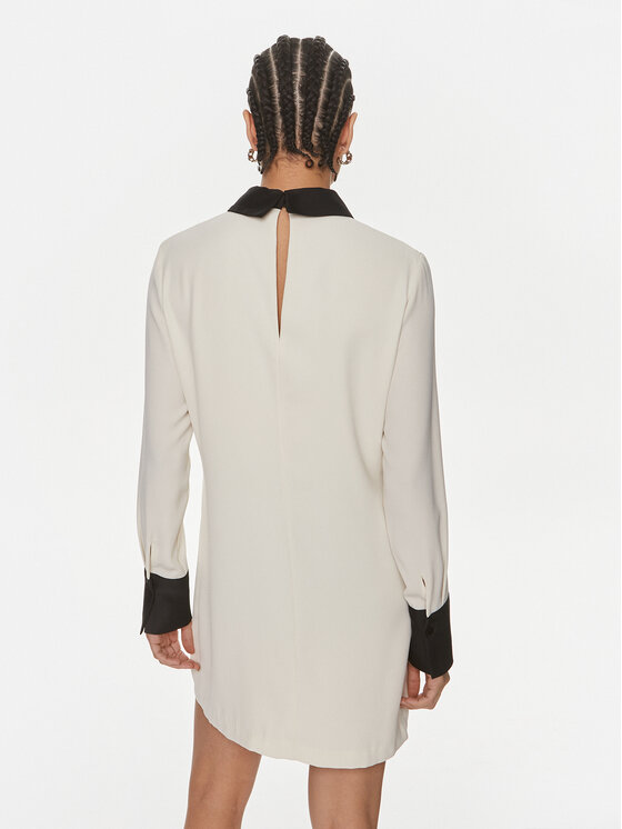 ViCOLO ViCOLO Kasdieninė suknelė TB0156 Écru Regular Fit