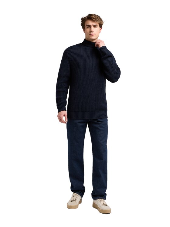Lee Lee Sweter 112370542 Granatowy Regular Fit
