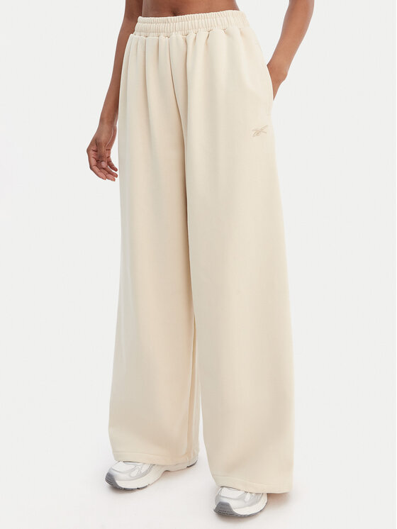 Reebok Pantaloni trening Reebok x Ewa Chodakowska RK25624CCW Bej Wide Leg