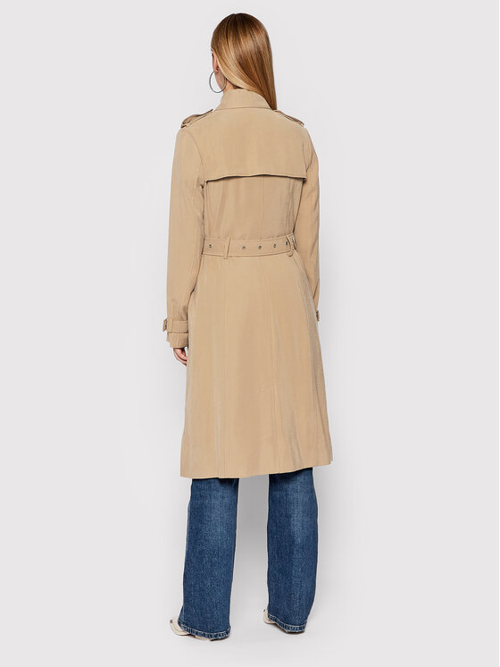 Guess Guess Тренч Gemma W2RL02 WE0K0 Бежевий Slim Fit