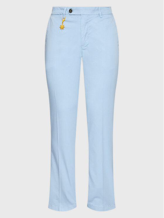 Pantaloni di tessuto 3432P1418T 233420 Blu Regular...