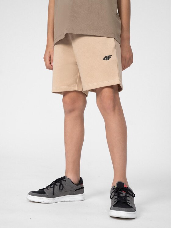 4F Pantaloni scurți sport 4FJSS23TSHOM048 Bej Regular Fit