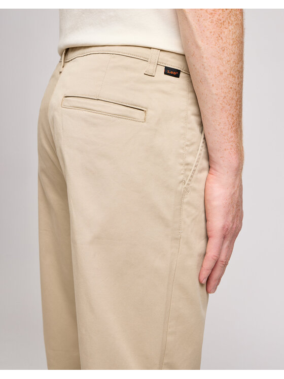 Lee Lee Chinosy REGULAR CHINO 112342929 Beżowy Regular Fit