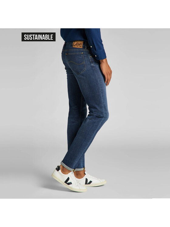 Lee Lee Jeansy RIDER Niebieski Slim Fit