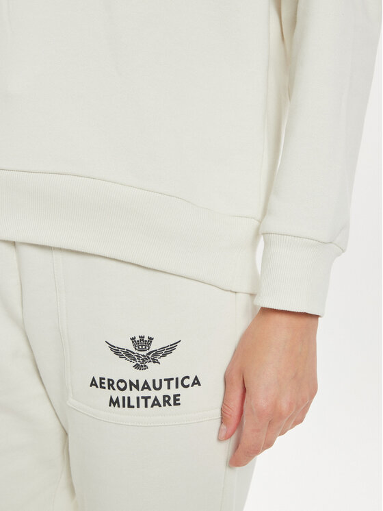 Aeronautica Militare Aeronautica Militare Majica dugih rukava 242FE1971DF567 Écru Regular Fit